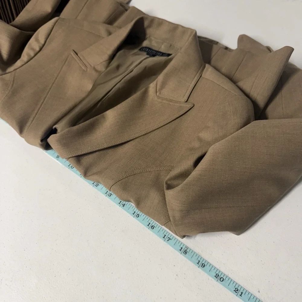 Lafayette 148‎ New York Wool Tan Brown Women's Blaze Old Money Academia Size 6